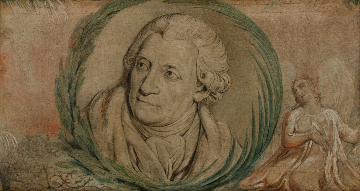 Friedrich Gottlieb Klopstock (tempera na płótnie) autorstwa William Blake