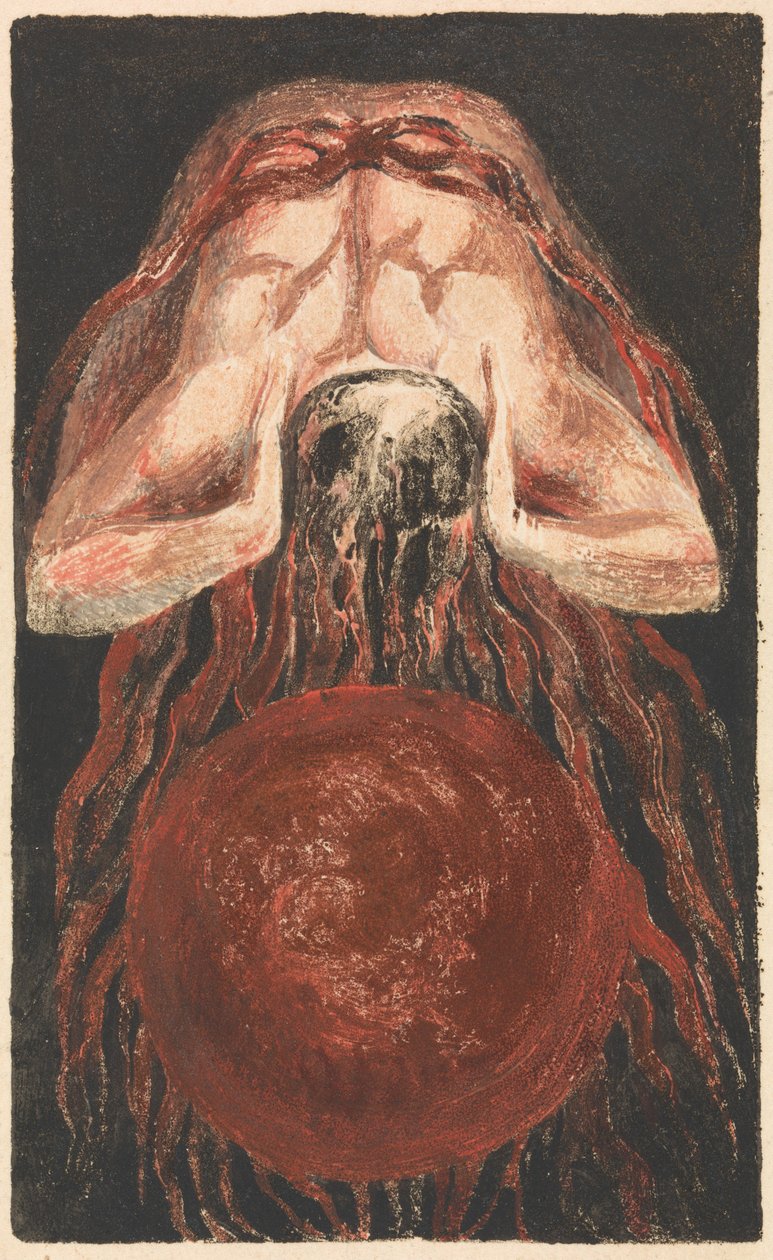 Pierwsza Księga Urizena, płyta 16 (Bentley 17) autorstwa William Blake