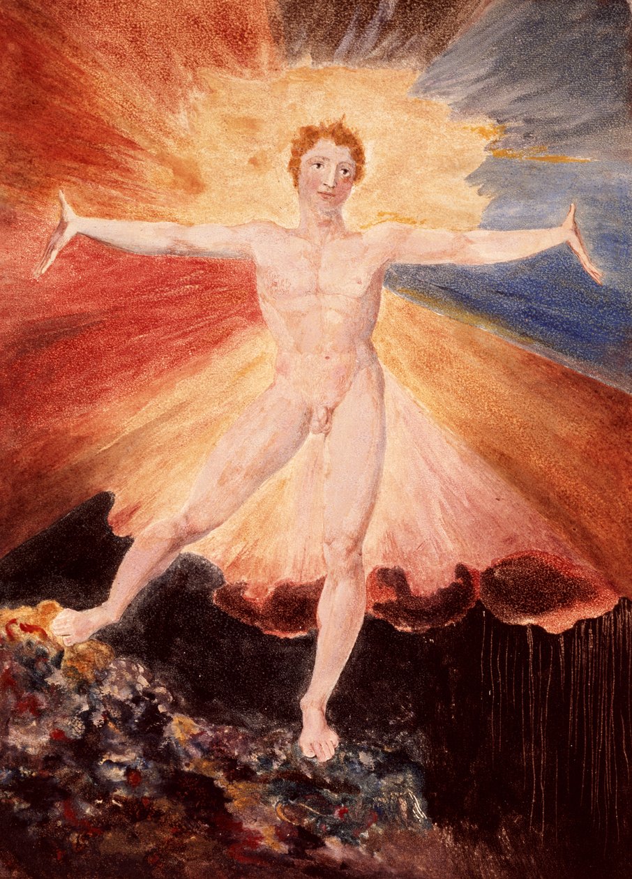 Wesoły dzień lub taniec Albionu, ok. 1794 (akwaforta z wc) autorstwa William Blake