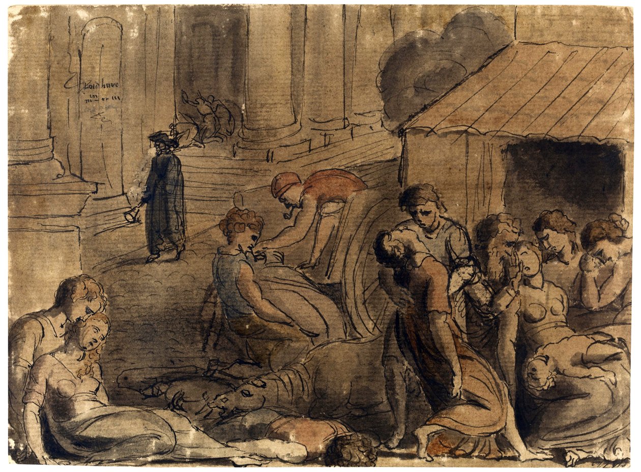 Wielka Plaga Londyńska przez Williama Blake