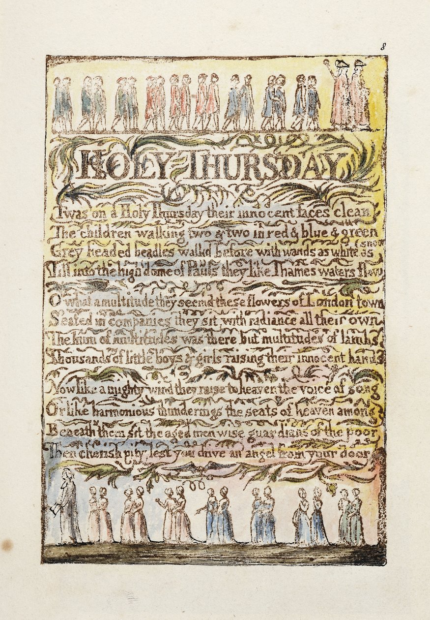 Wielki Czwartek, 1789 autorstwa William Blake