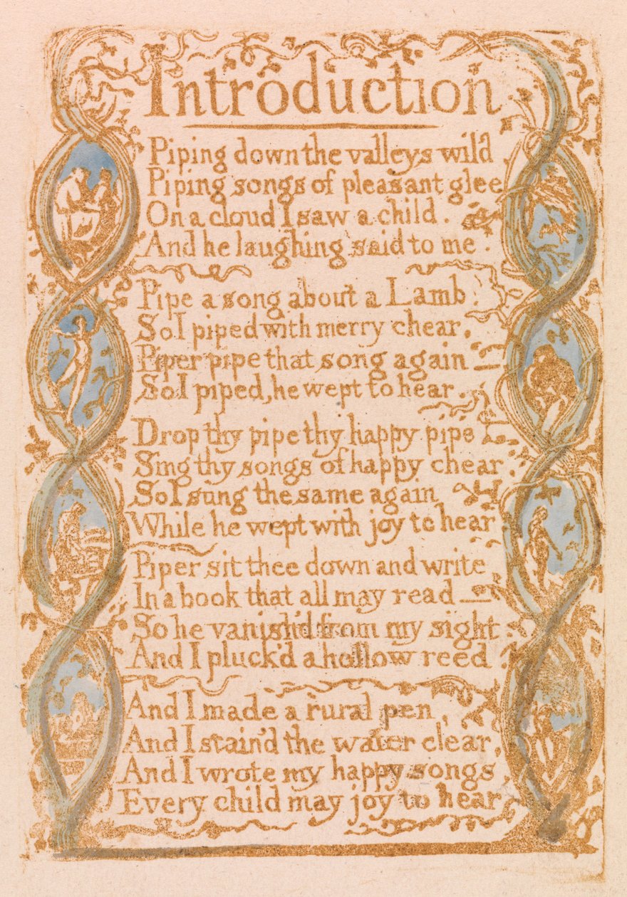 Einführung (Tafel 3) autorstwa William Blake