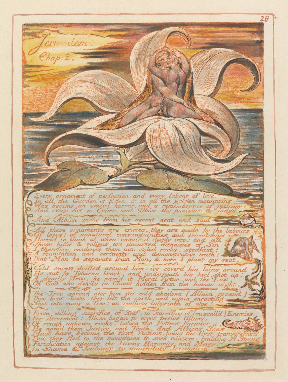 Jerusalem, Kapitel 2. Jeder Schmuck der Vollkommenheit... (Platte 28) autorstwa William Blake