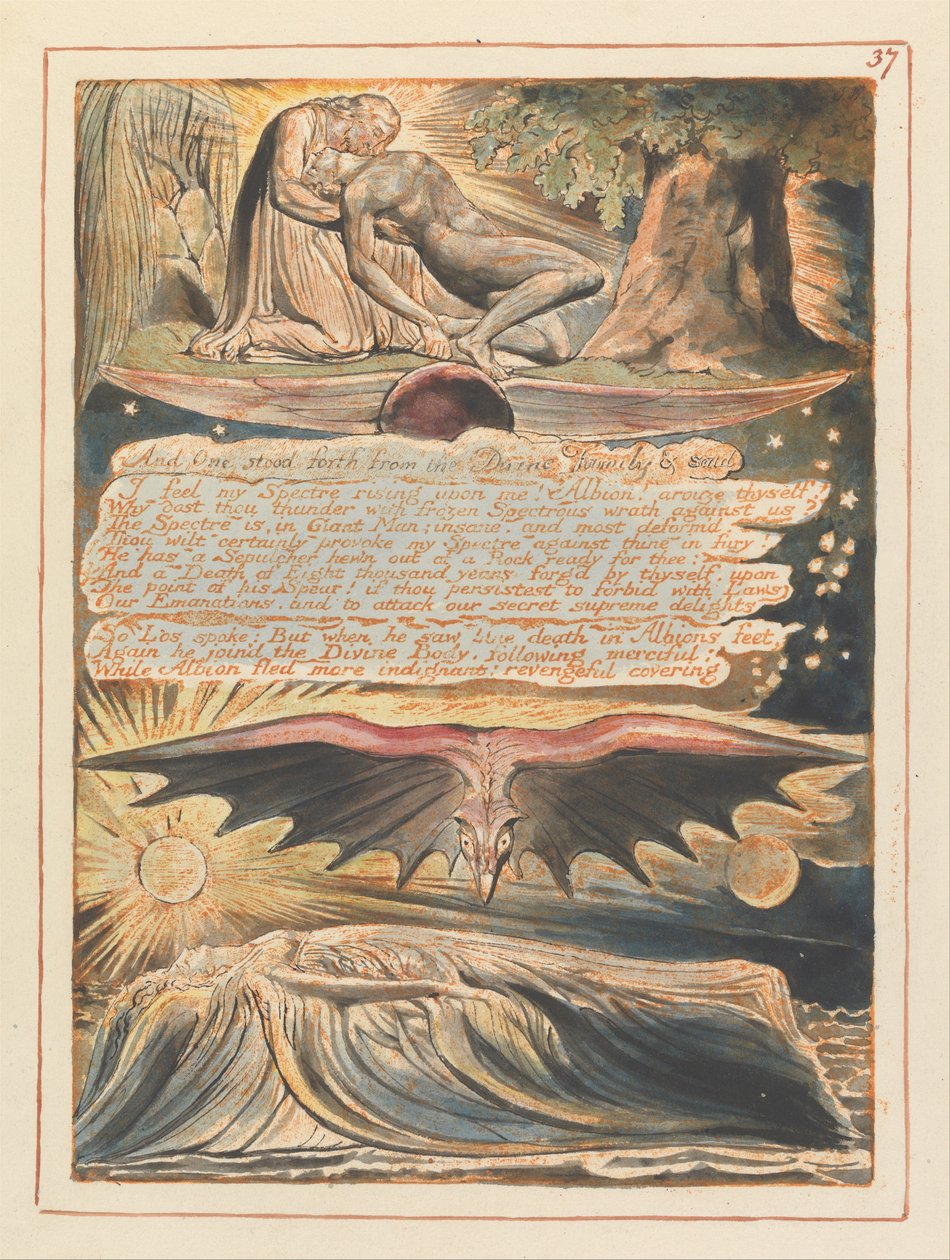 Jeruzalem, tablica 37, I jeden wyszedł.... autorstwa William Blake