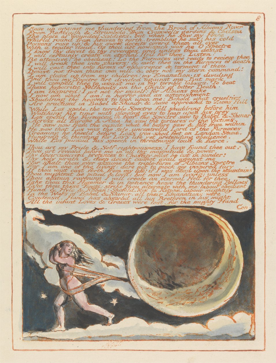 Jerozolima, tablica 8, Powstań przeciwko mnie.... autorstwa William Blake