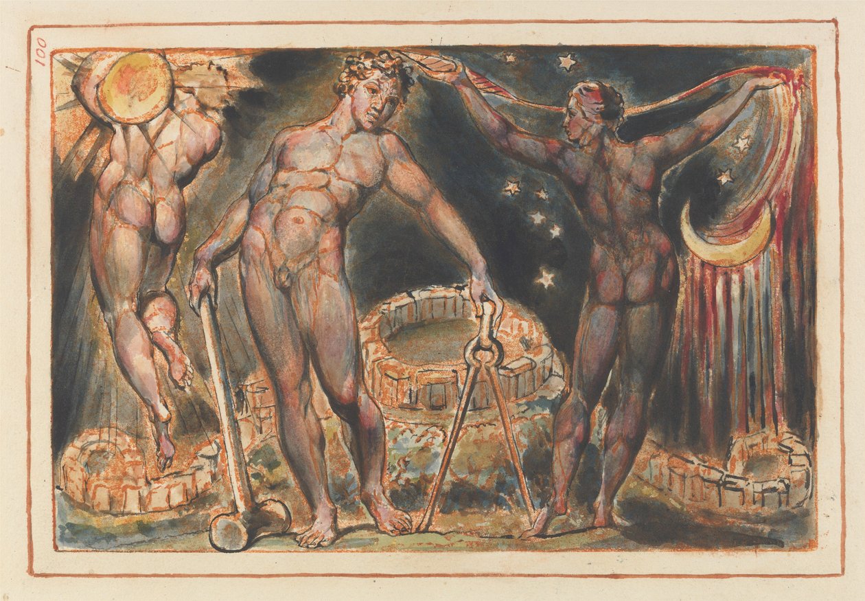 Jerozolima, ilustracja końcowa (ryc. 100) autorstwa William Blake