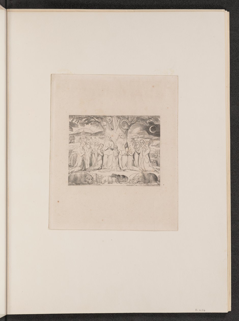 Hiob i jego rodzina autorstwa William Blake