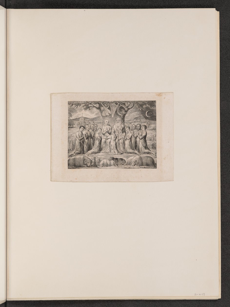 Hiob i jego rodzina autorstwa William Blake