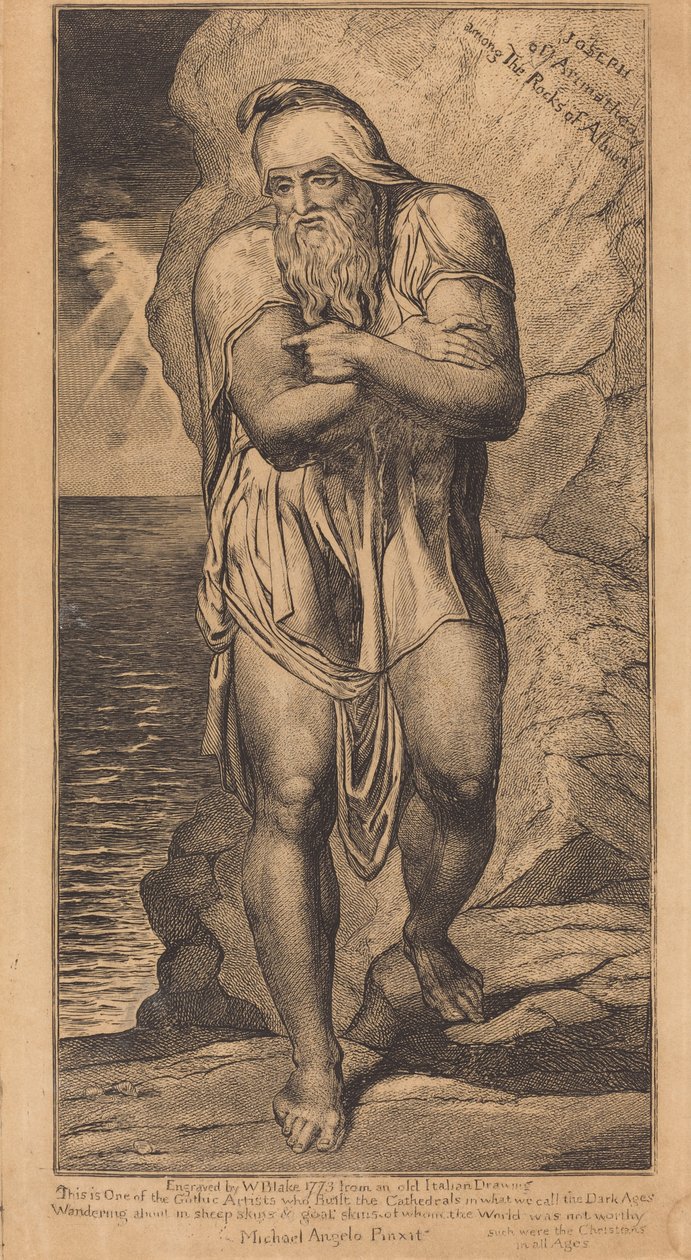 Józef z Arymatei wśród skał Albionu autorstwa William Blake
