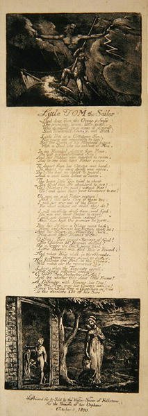 Mały Tom Żeglarz — William Hayley autorstwa William Blake