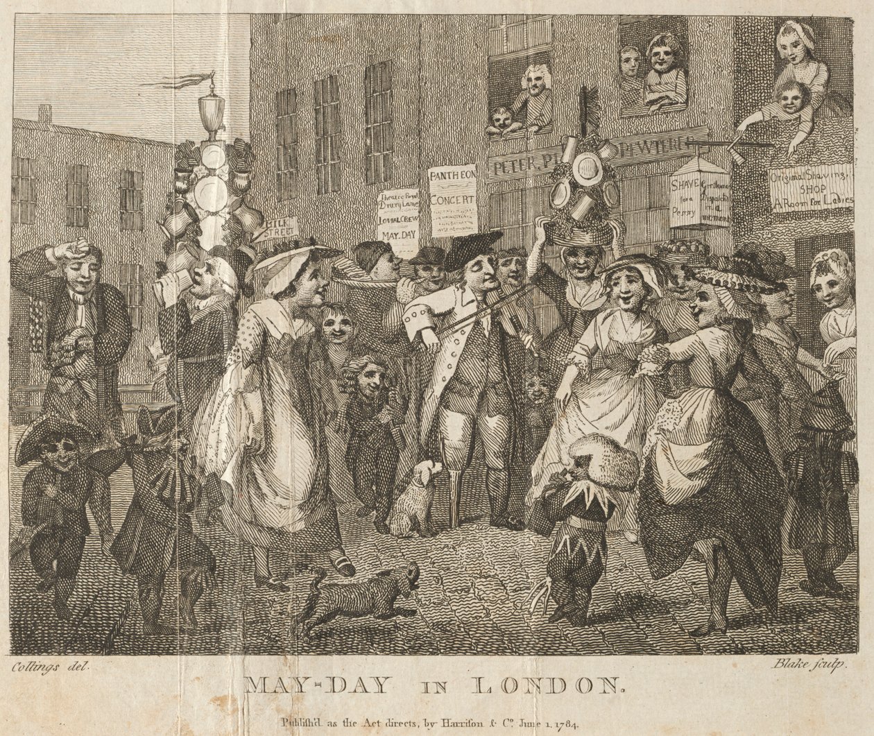 Dzień Maja w Londynie, 1784. autorstwa William Blake