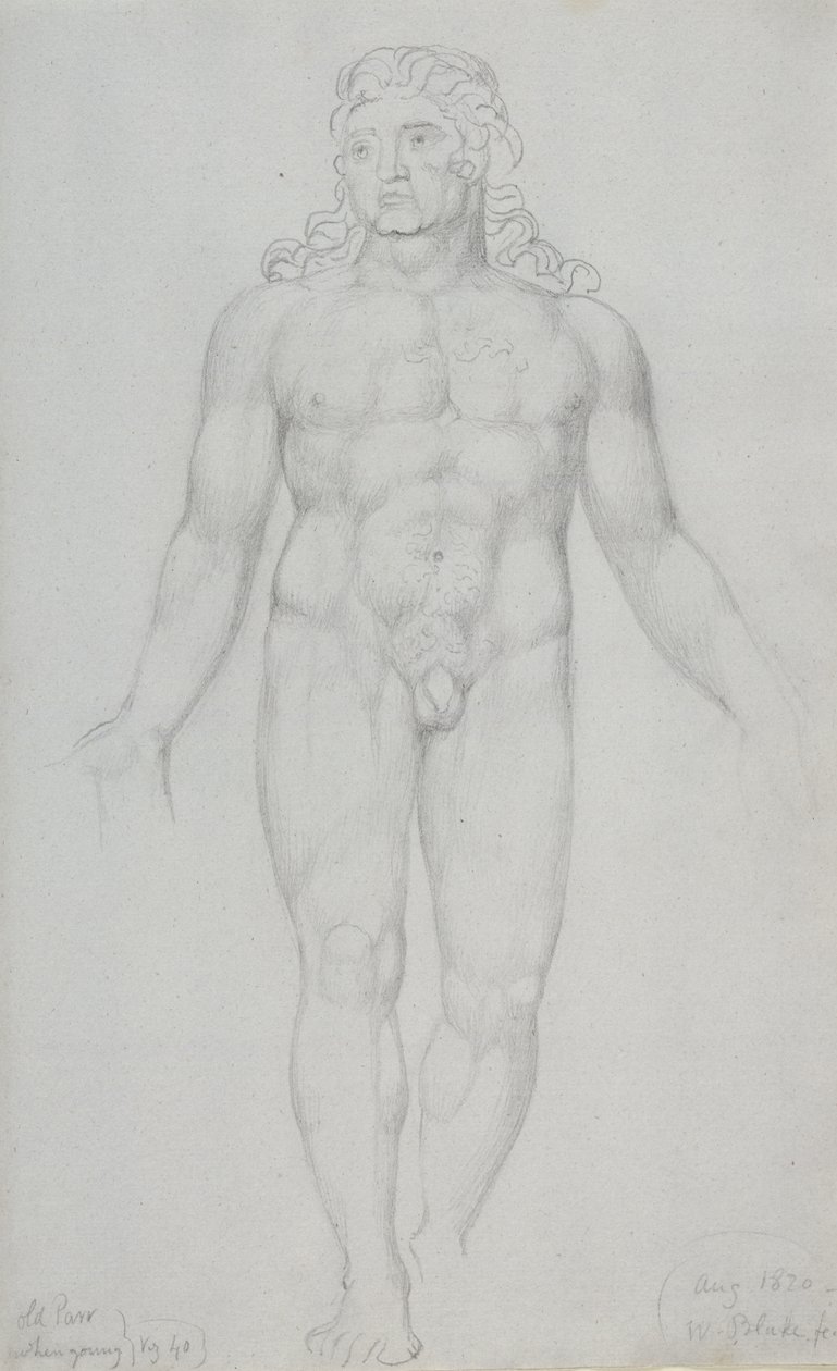 Stary Parr, gdy młody, 1820 autorstwa William Blake