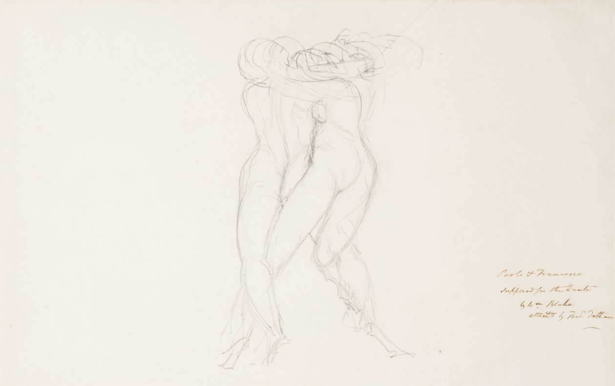 Paolo i Francesca autorstwa William Blake