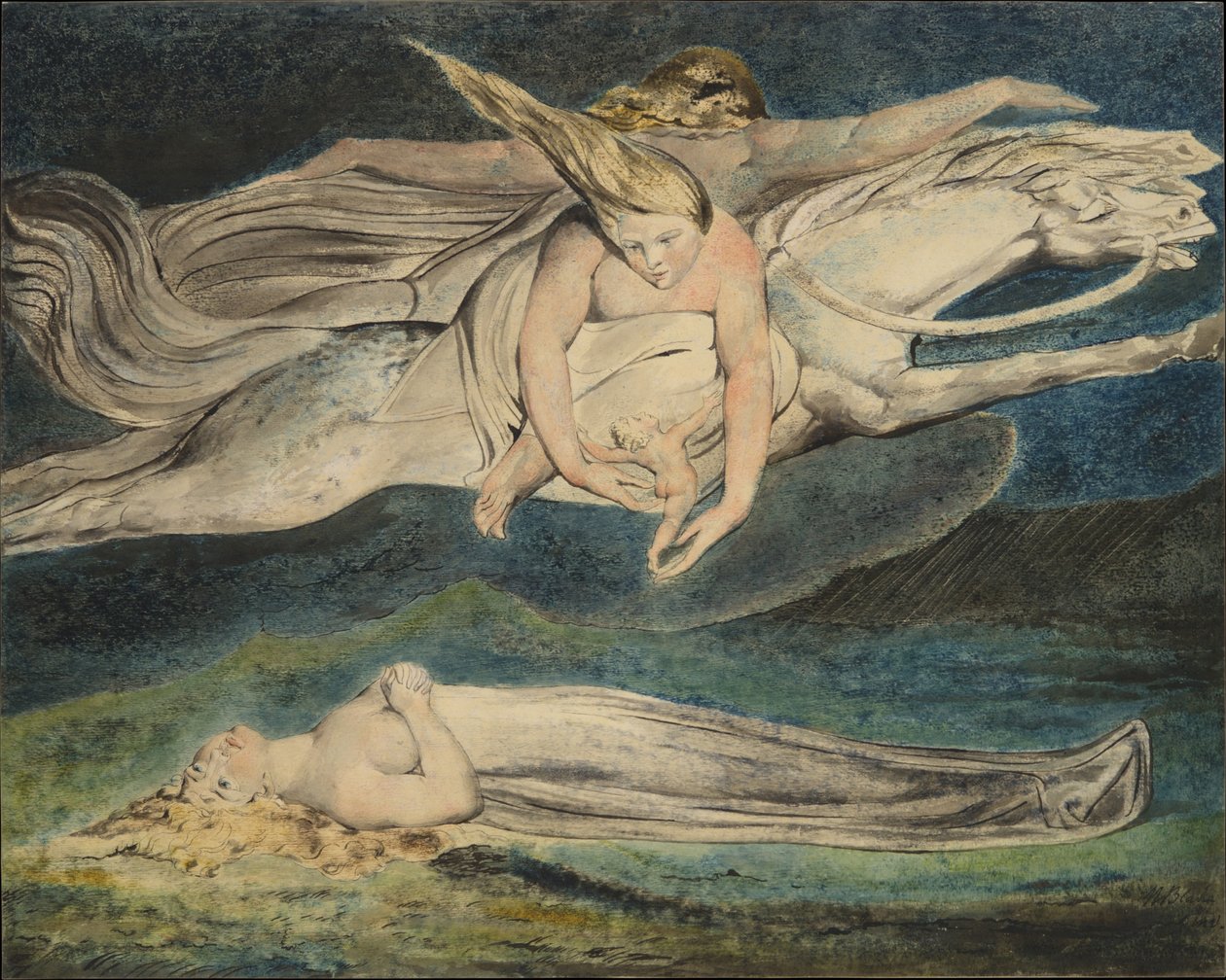 Szkoda, ok. 1795 autorstwa William Blake
