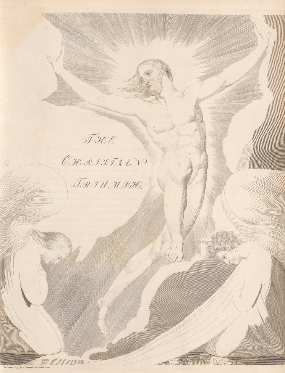Płyta 31 (strona 65): [Noc czwartego] „THE/CHRISTIAN/ TRIUMPH” autorstwa William Blake