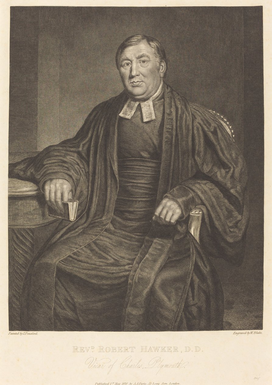 Wielebny Robert Hawker, DD, 1820. autorstwa William Blake