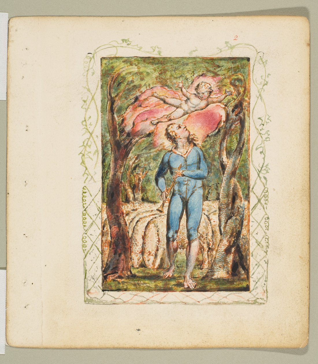 Pieśni niewinności: Frontyspis, ca. 1825. autorstwa William Blake