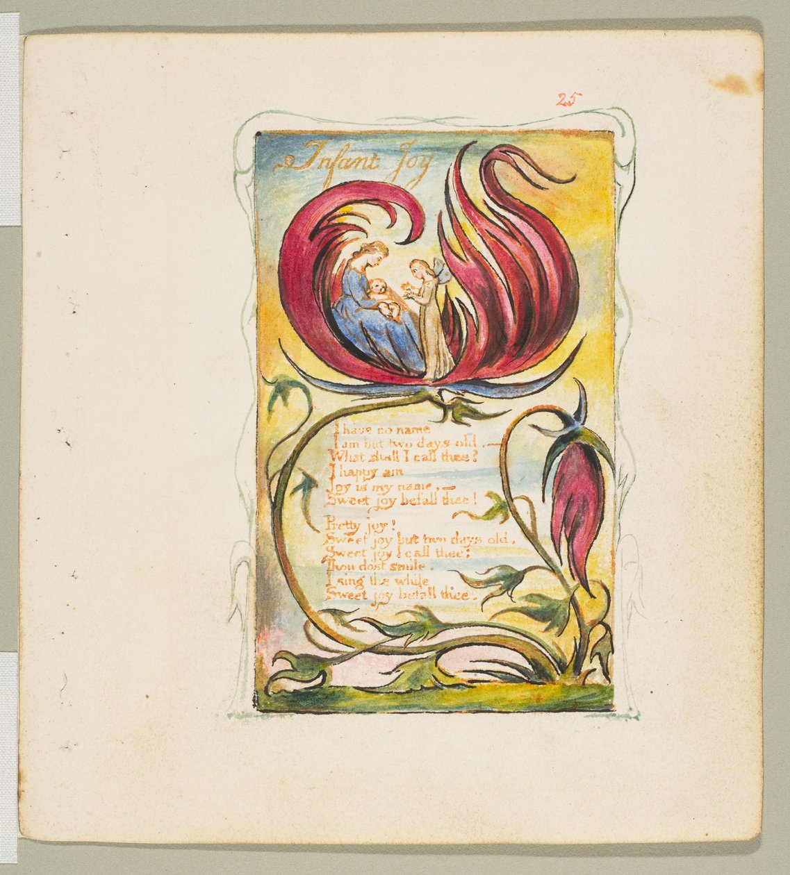 Pieśni niewinności i doświadczenia: Dziecięca radość, ca. 1825. autorstwa William Blake