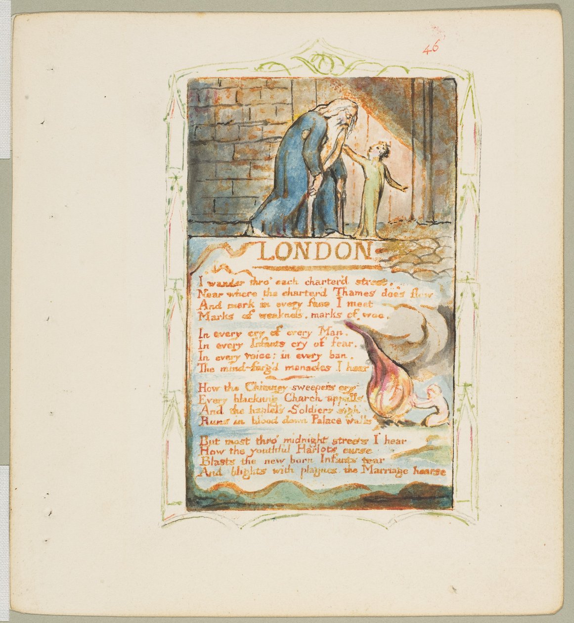 Pieśni niewinności i doświadczenia: Londyn, ca. 1825. autorstwa William Blake