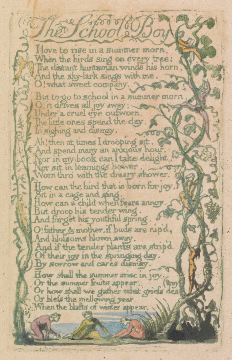 Pieśni niewinności i doświadczenia, płyta 12, „Wiosna” (Bentley 23) autorstwa William Blake