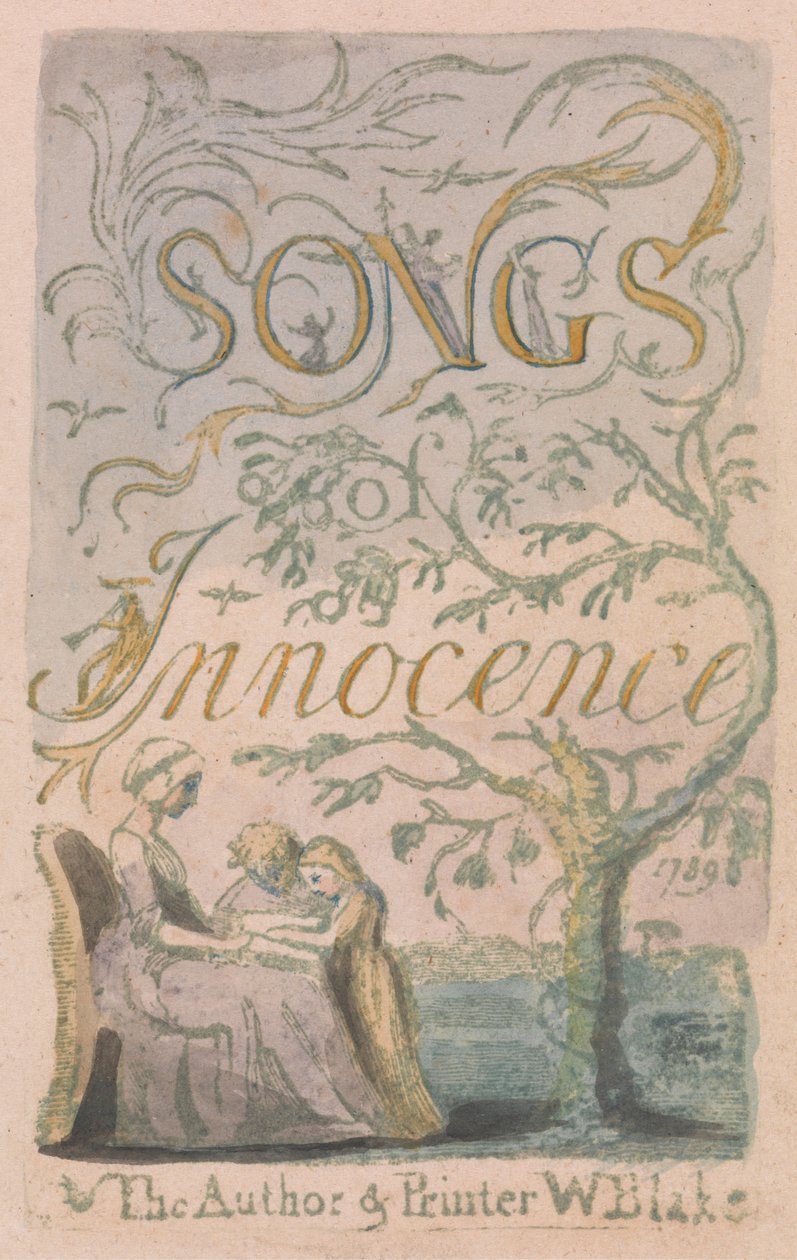 Songs of Innocence and of Experience, Placa 2, Inocência Frontispício (Bentley 3)polonês autorstwa William Blake