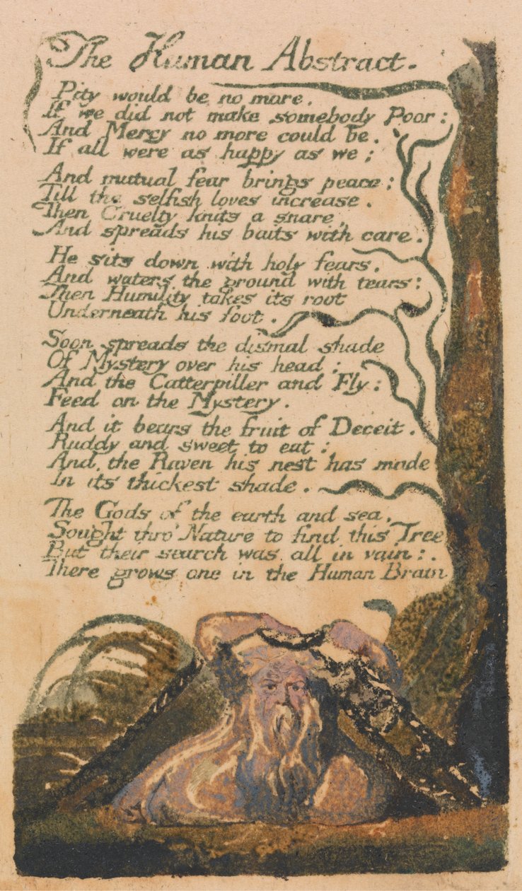 Pieśni niewinności i doświadczenia, płyta 46, „The Human Abstract” (Bentley 47) autorstwa William Blake