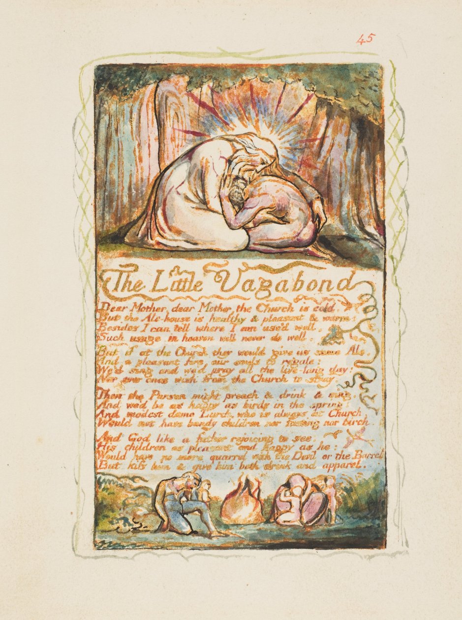 Pieśni niewinności i doświadczenia: Mały włóczęga, ca. 1825. autorstwa William Blake
