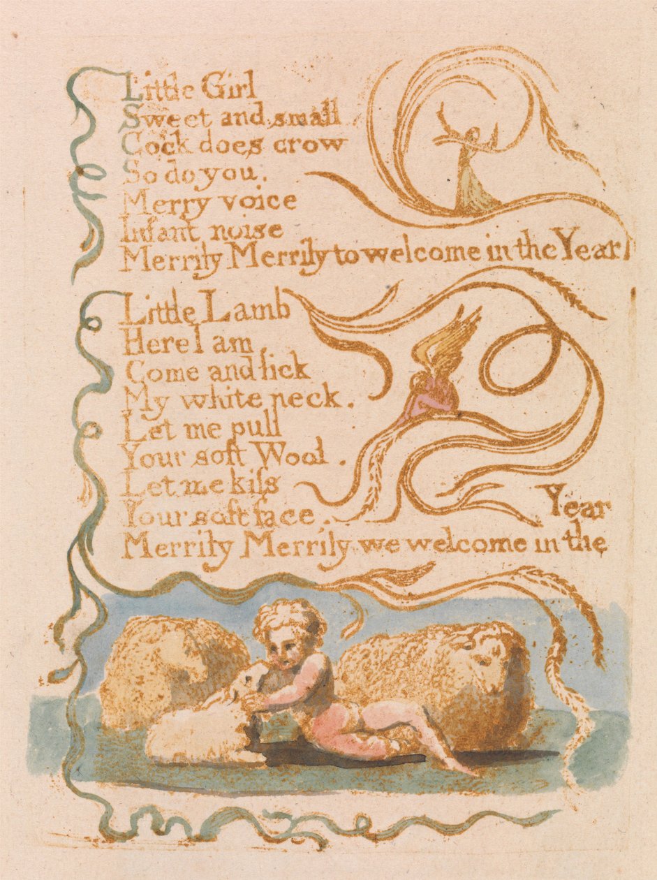 Frühling (Tafel 26) autorstwa William Blake