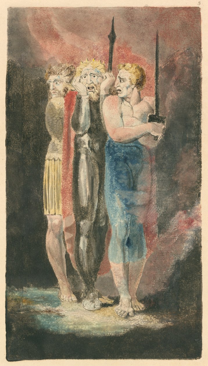 Oskarżyciele Kradzieży, Cudzołóstwo, Wojna Mordercza, c. 17941796. autorstwa William Blake