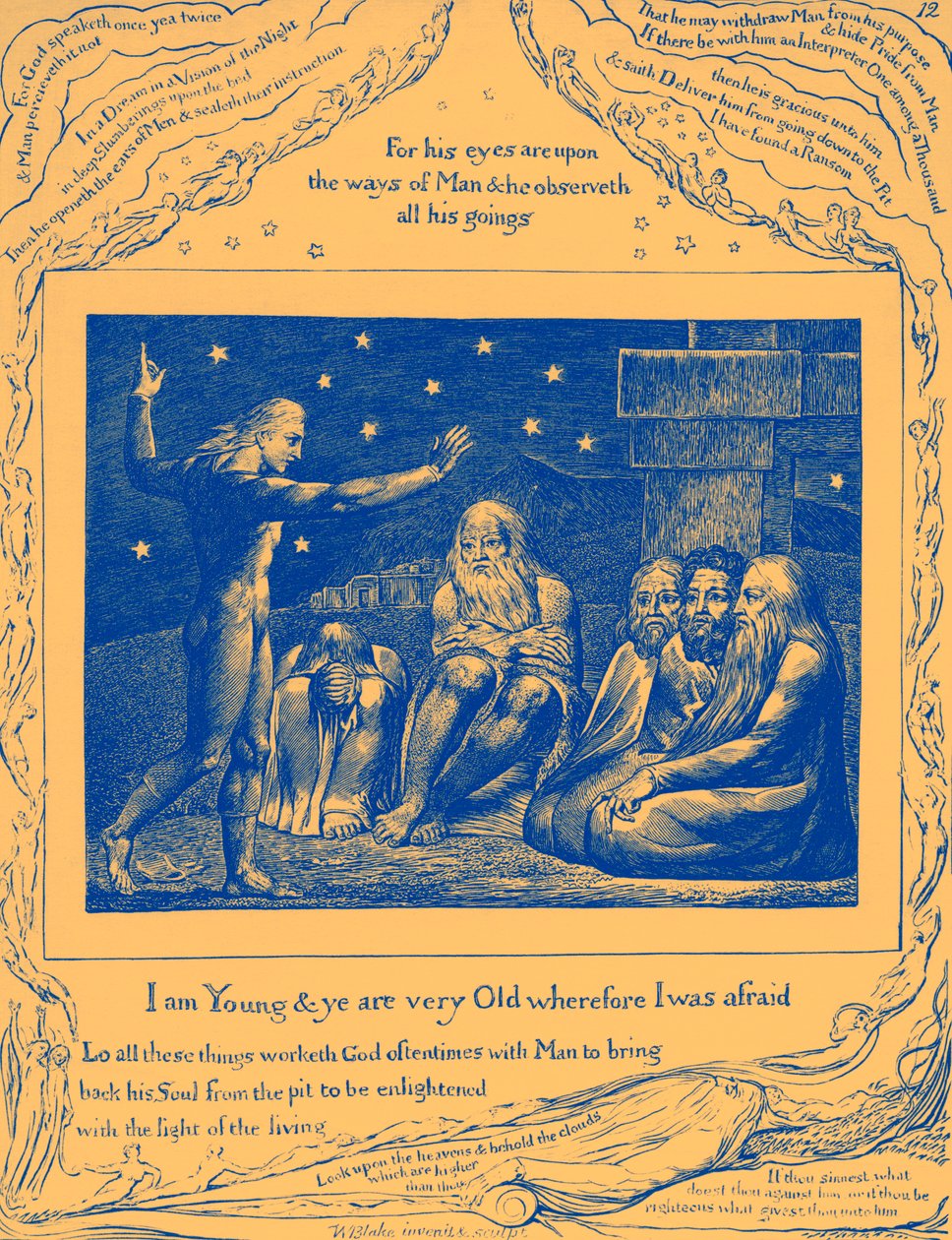 Ilustracje Księgi Hioba autorstwa Williama Blakea autorstwa William Blake