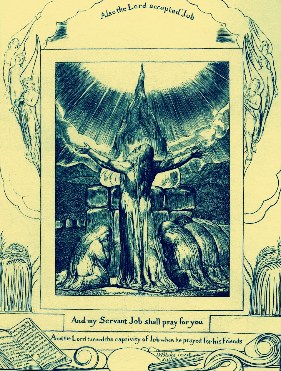Ilustracje Księgi Hioba autorstwa Williama Blakea autorstwa William Blake