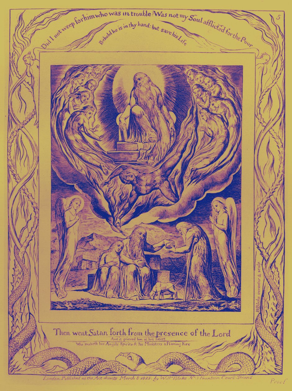 Ilustracje Księgi Hioba autorstwa Williama Blakea autorstwa William Blake