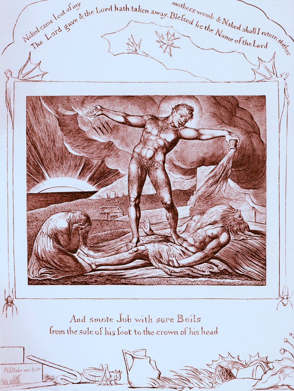 Ilustracje Księgi Hioba autorstwa Williama Blakea autorstwa William Blake
