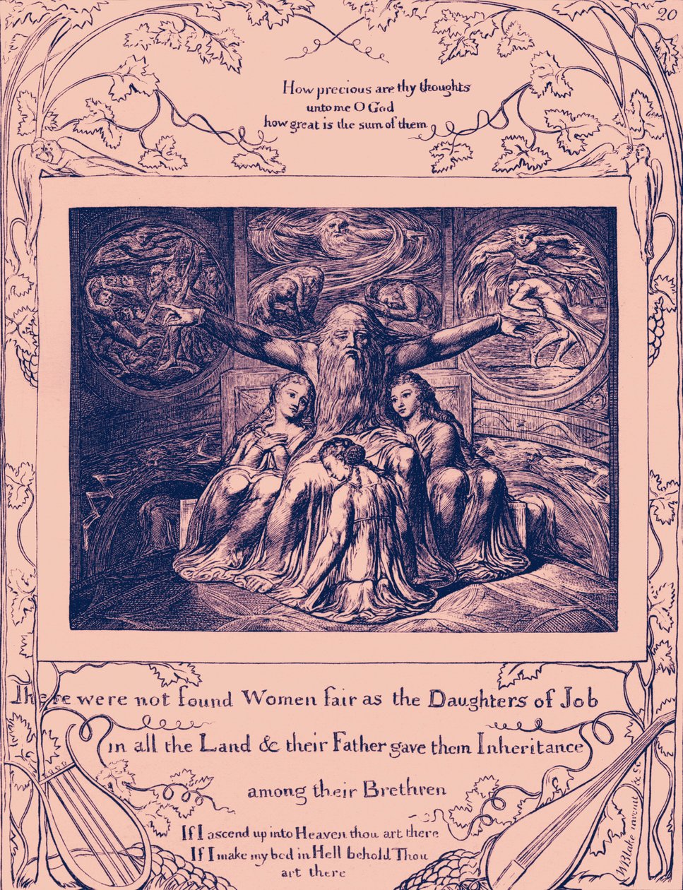 Ilustracje Księgi Hioba autorstwa Williama Blakea autorstwa William Blake