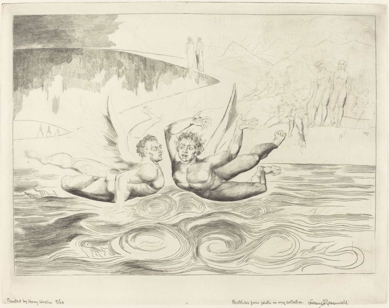 Krąg Skorumpowanych Urzędników; Diabły tłuką się nawzajem autorstwa William Blake
