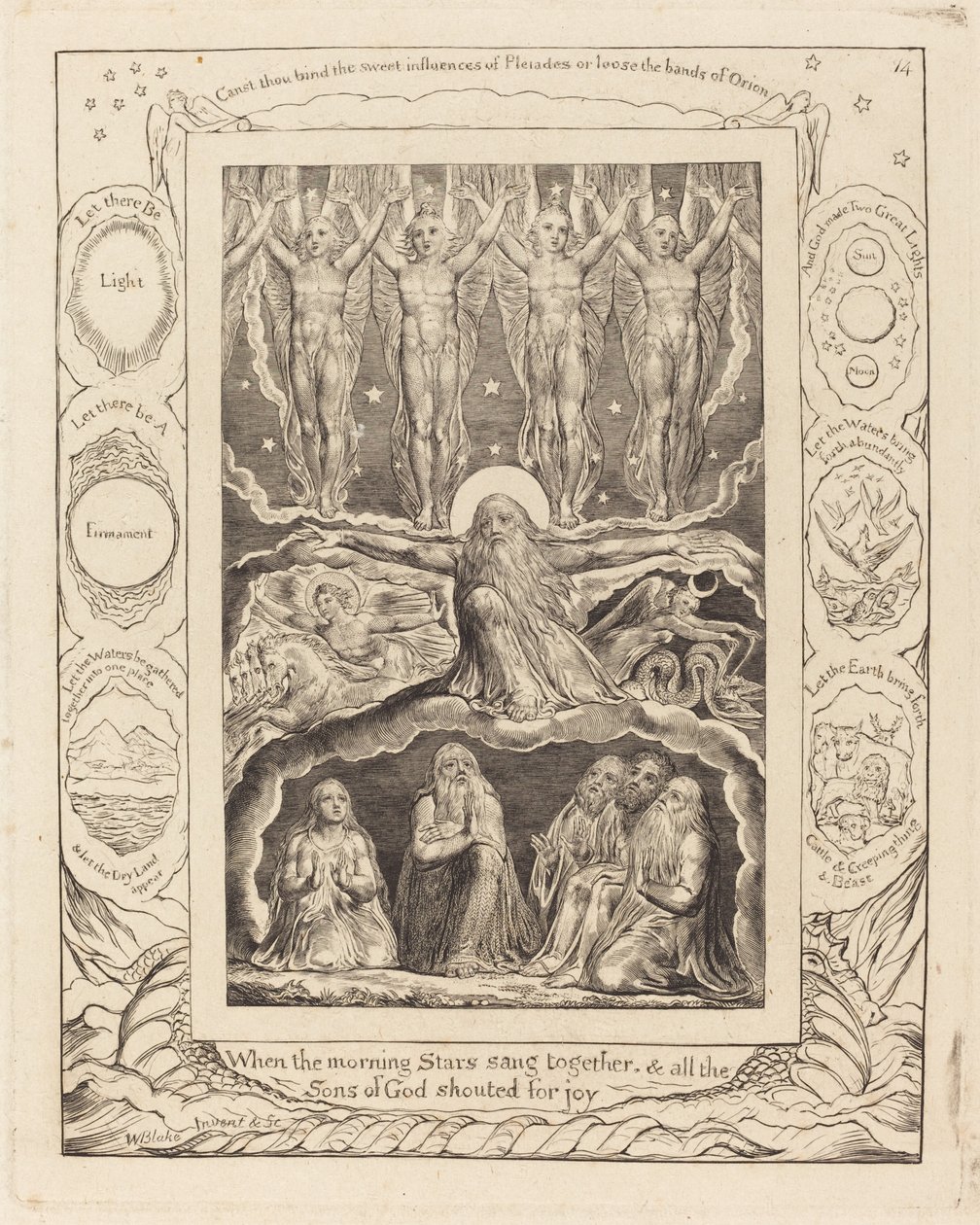 Stworzenie, 1825. autorstwa William Blake