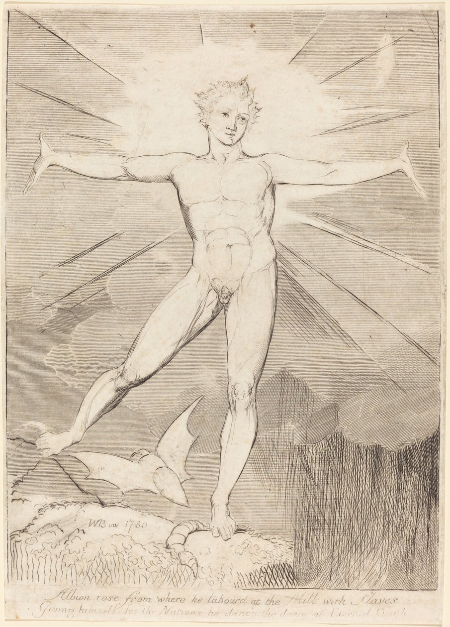 Taniec Albionu (radosny dzień) autorstwa William Blake