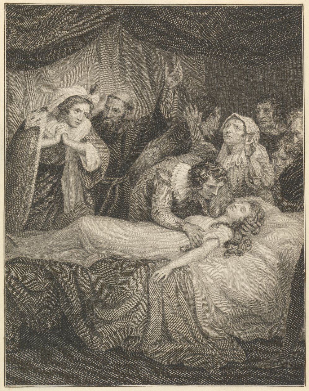 Śmierć Julii autorstwa William Blake