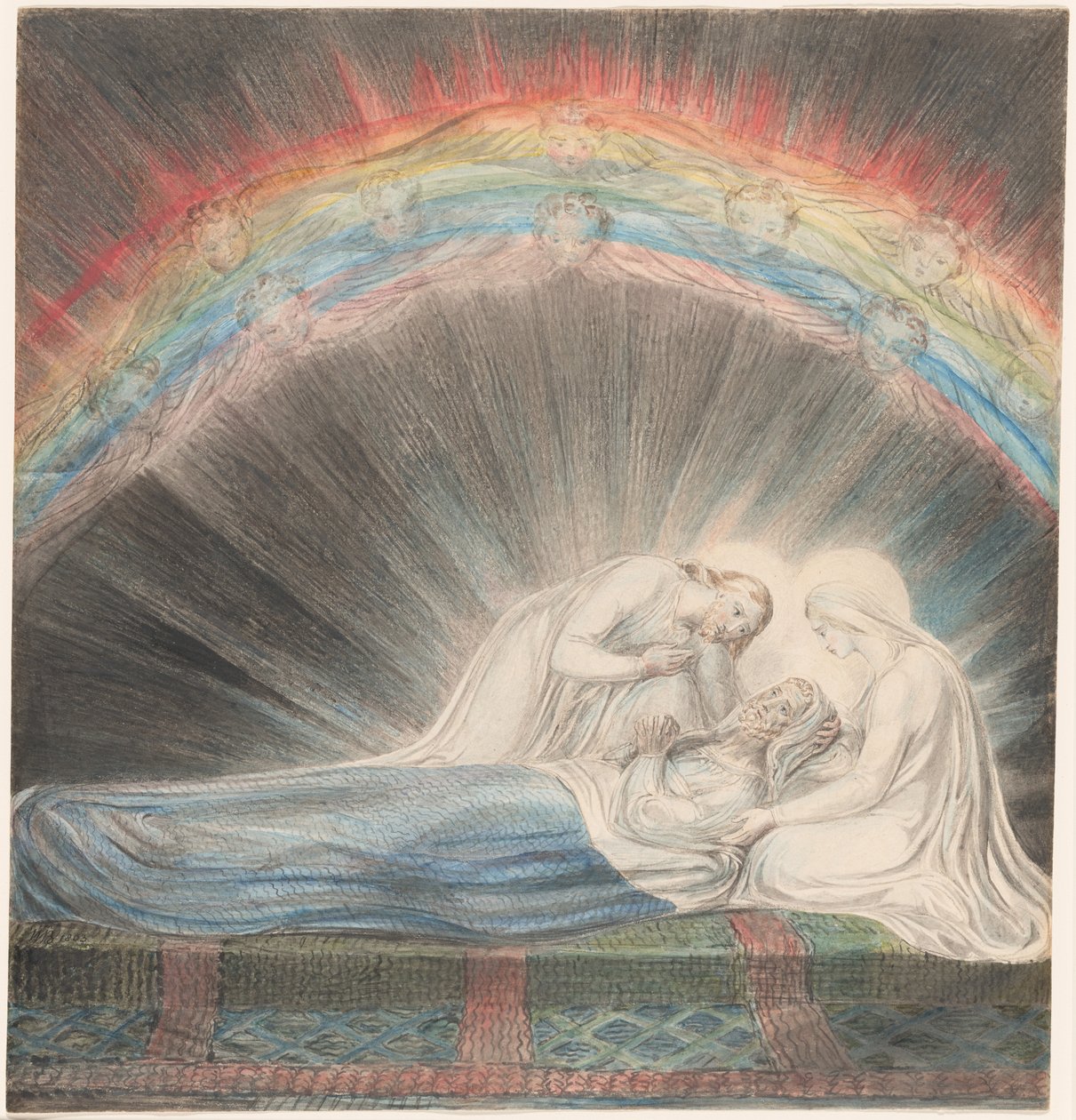 Śmierć św. Józefa autorstwa William Blake