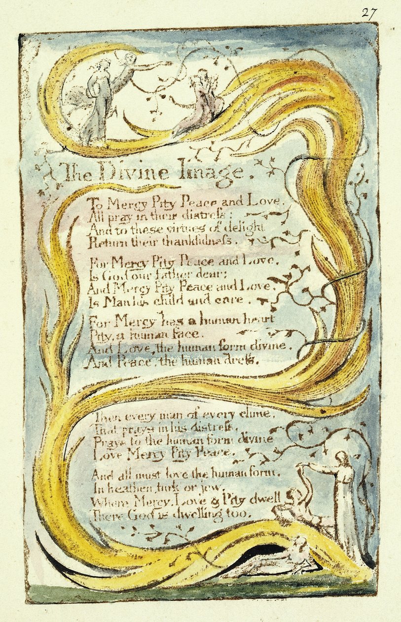 Obraz Boży, 1789 autorstwa William Blake