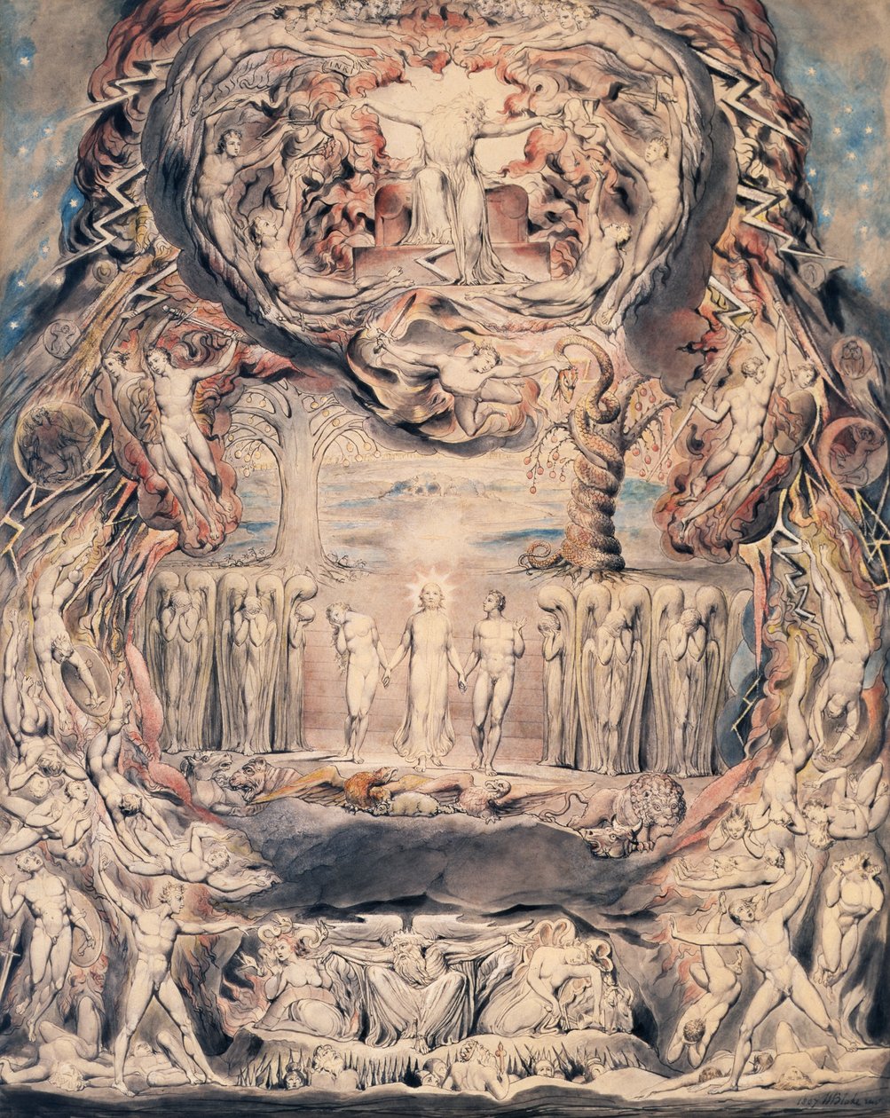 Manpolishin kaatuminen autorstwa William Blake