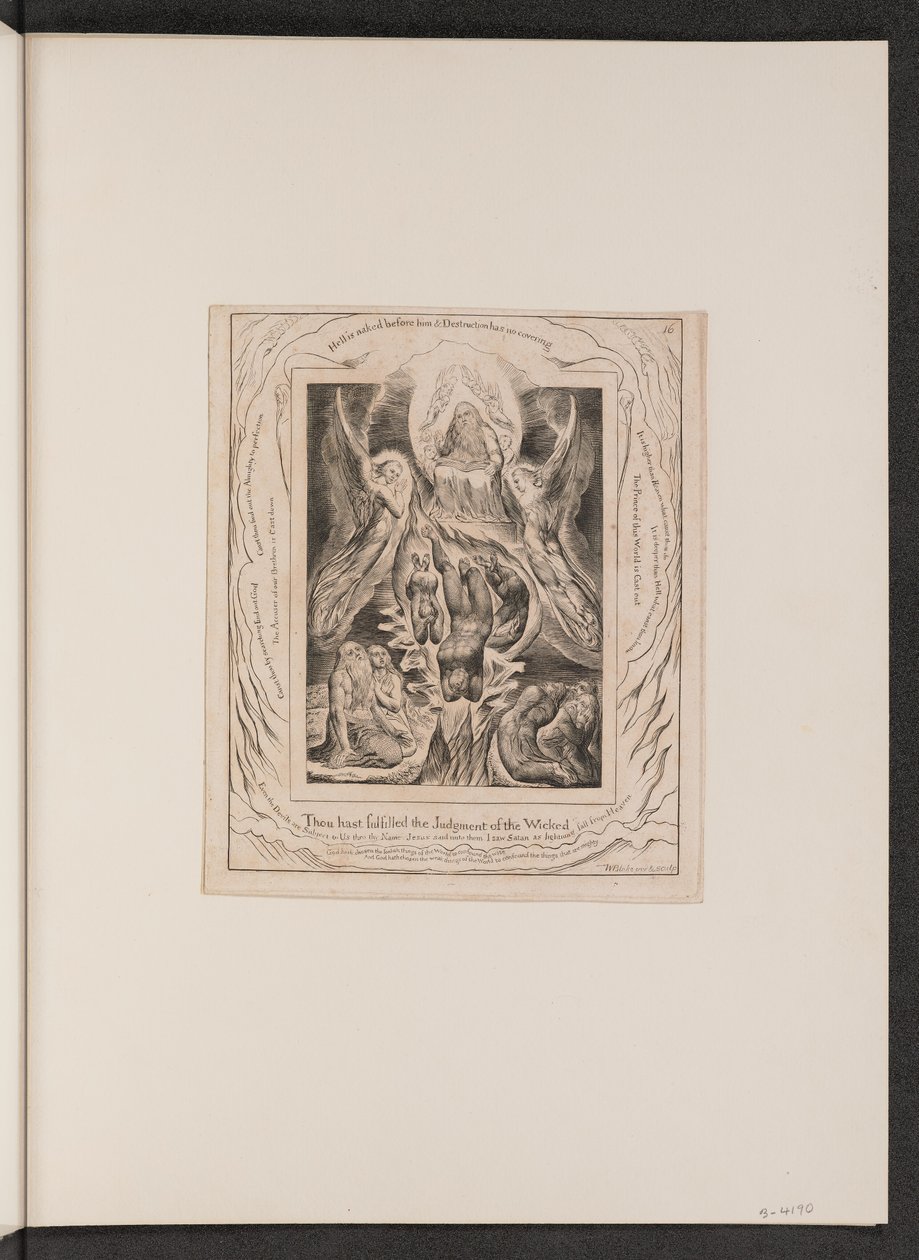 Upadek Szatana autorstwa William Blake