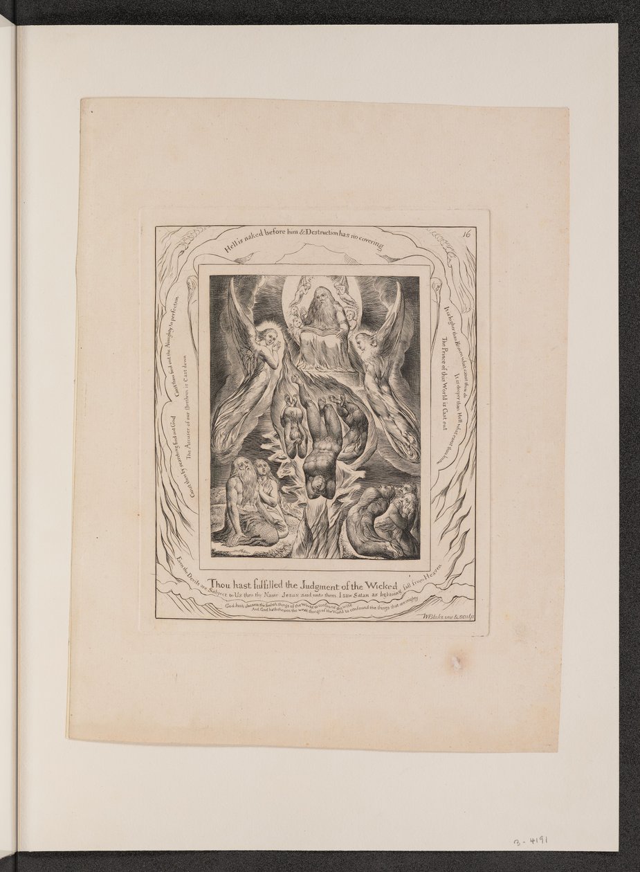Upadek Szatana autorstwa William Blake