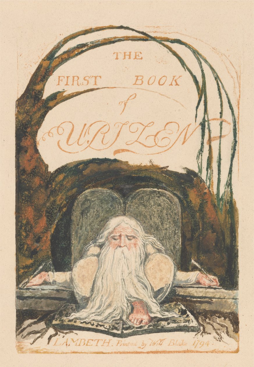 Pierwsza Księga Urizena, tablica 1, „Pierwsza Księga Urizena”. (Bentleya 1) autorstwa William Blake