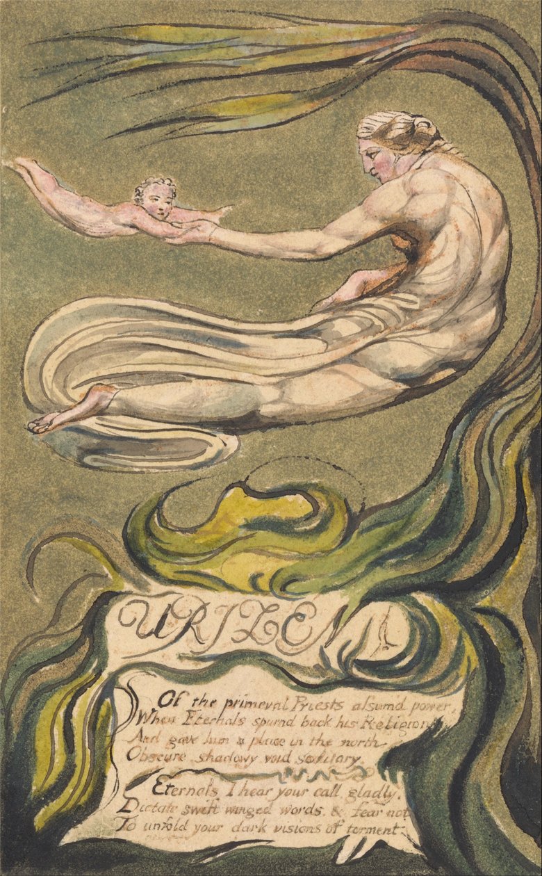 Pierwsza Księga Urizena, tablica 2(b), Preludium (Bentley 2b) autorstwa William Blake