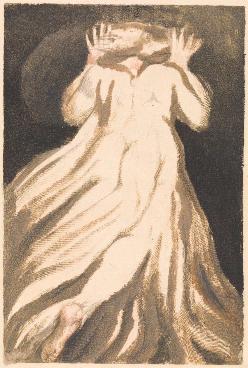 Pierwsza Księga Urizena, tablica 21 (Bentley 27) autorstwa William Blake