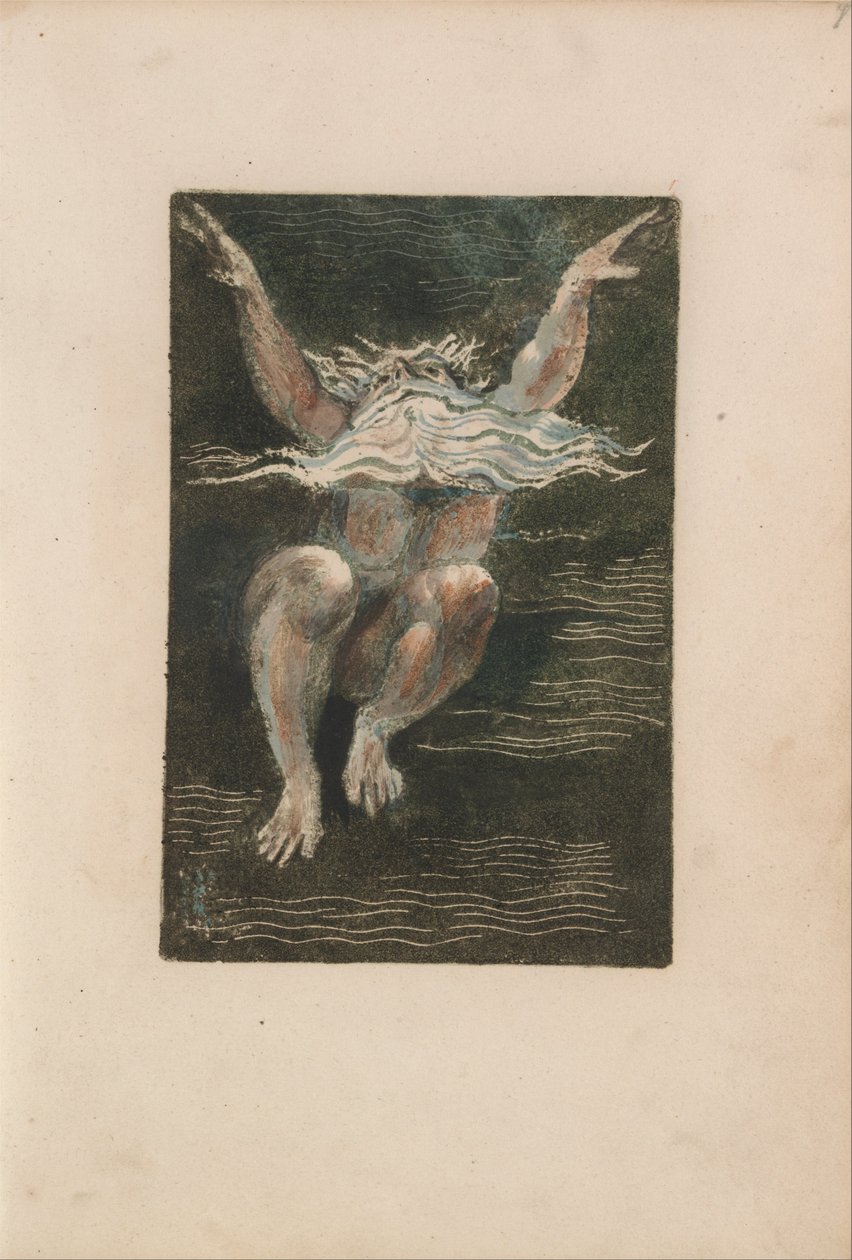 Pierwsza Księga Urizena, płyta 7 (Bentley 12) autorstwa William Blake