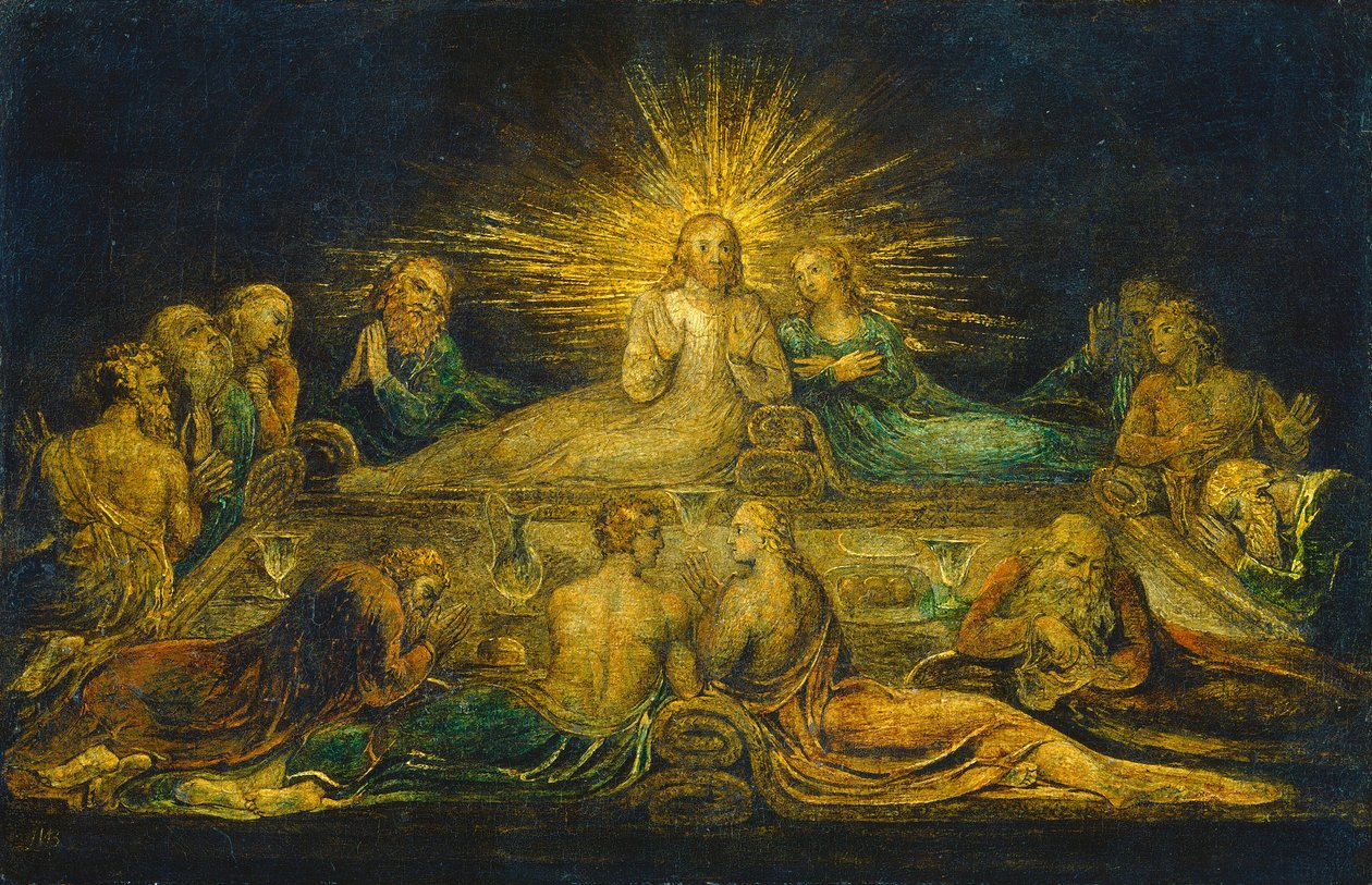 Ostatnia Wieczerza autorstwa William Blake