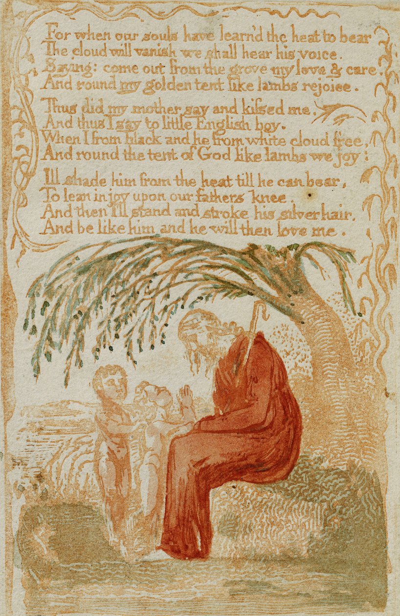 Mały czarny chłopiec, z Pieśni niewinności autorstwa William Blake