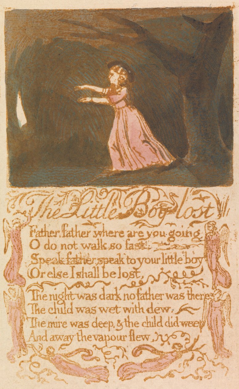 Der kleine verlorene Junge (Platte 20) autorstwa William Blake